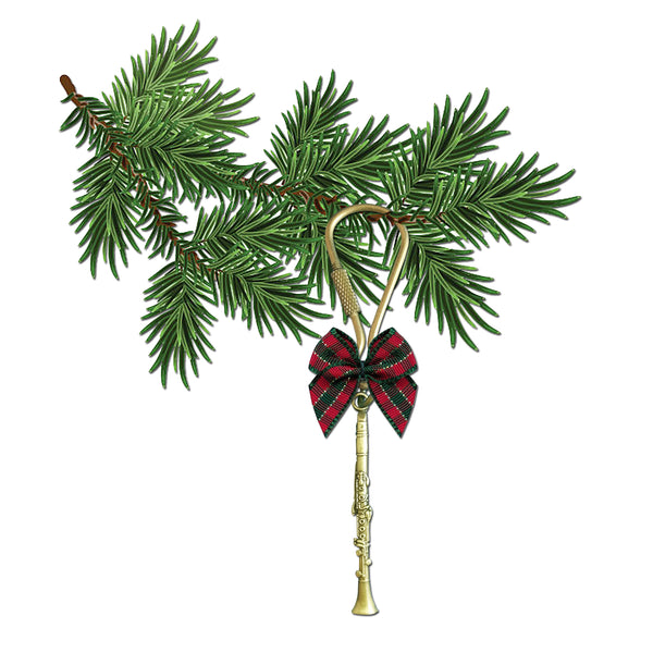 Clarinet Christmas Ornament