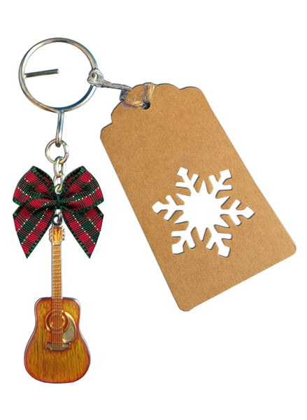 Guitar Holiday Ornament and Keychain