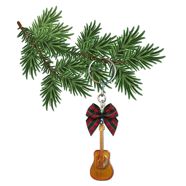 Guitar Holiday Ornament and Keychain