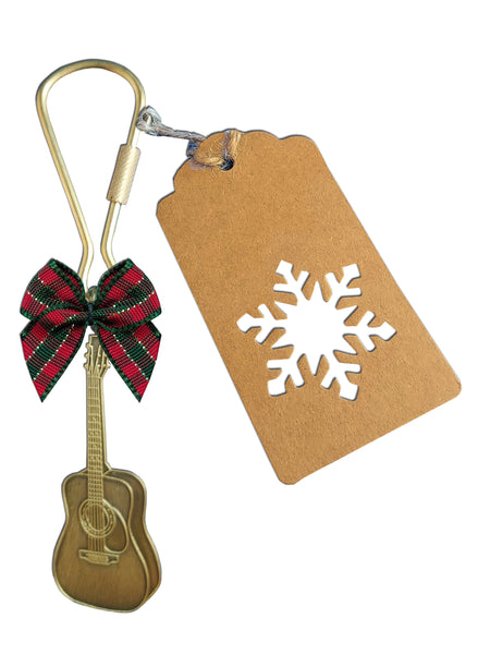 Guitar Holiday Ornament and Keychain