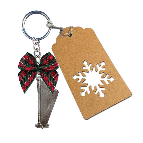 Harp Pewter Christmas Ornament