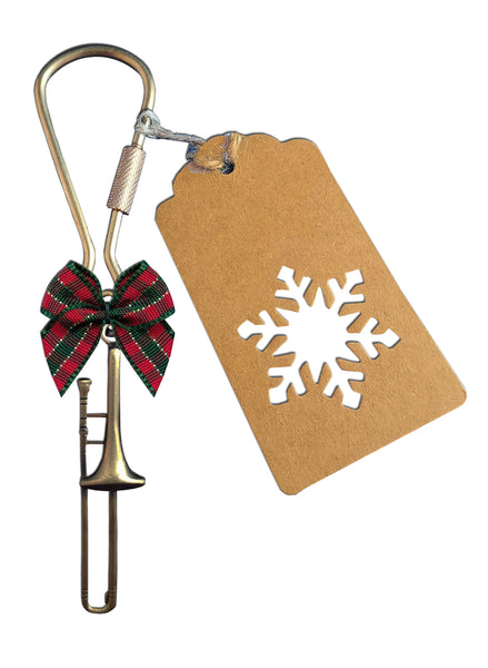 Trombone Christmas Ornament and Keychain