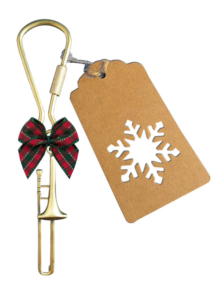 Trombone Christmas Ornament and Keychain