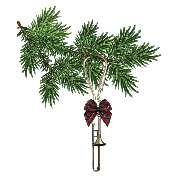 Trombone Christmas Ornament and Keychain