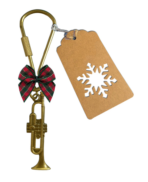 Trumpet Christmas Ornament & Keychain