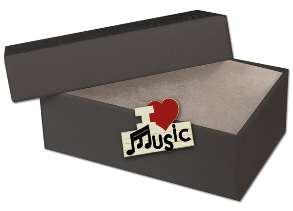 I Love Music Tie Tack