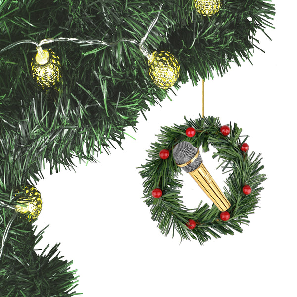Singer's Microphone Christmas Ornament