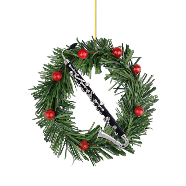 Bass Clarinet Christmas Ornament
