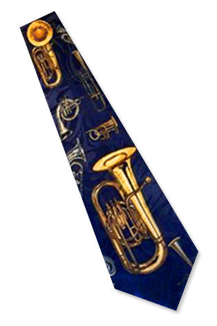 Neckties - Brass Musical Instrument Necktie