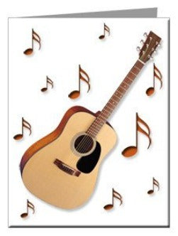 Note Cards - Acoustic Guitar Note Cards