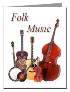 Note Cards - Folk Music Note Cards