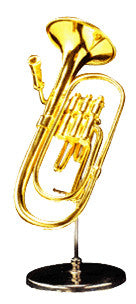 Miniature Musical Instruments - Miniature Tuba with Stand